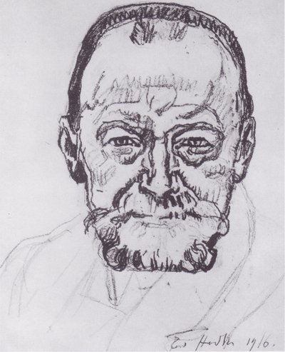 Self-Portrait Study by Ferdinand Hodler